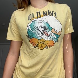 Bright yellow Old Navy Beach Tee!!